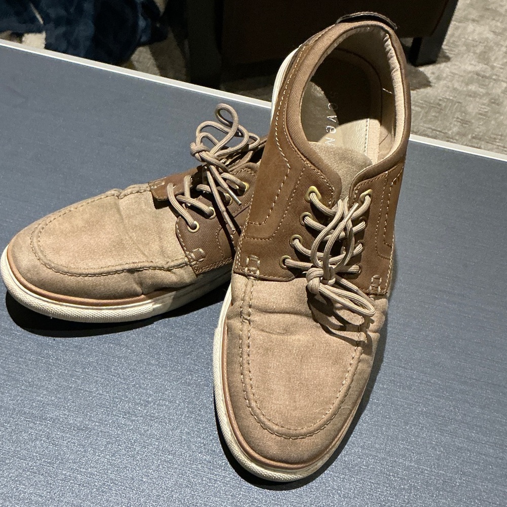 Seven 91  Men's Brown and Tan Boat Shoes